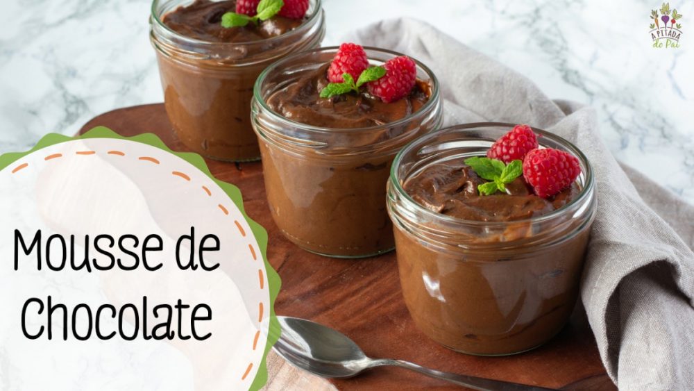 Mousse de chocolate saudável