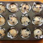 muffins ruibarbo e morango