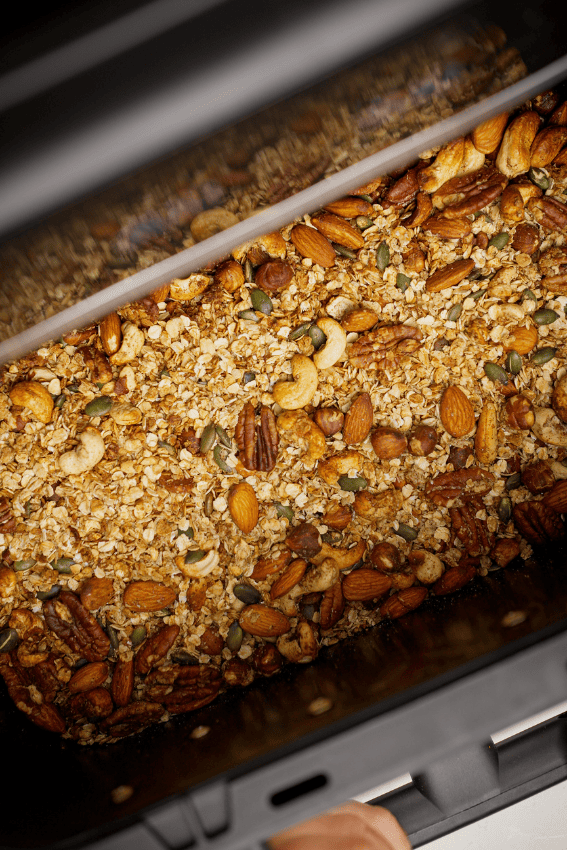 granola caseira na air fryer