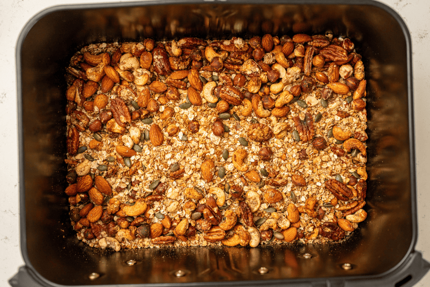 Granola caseira na air fryer