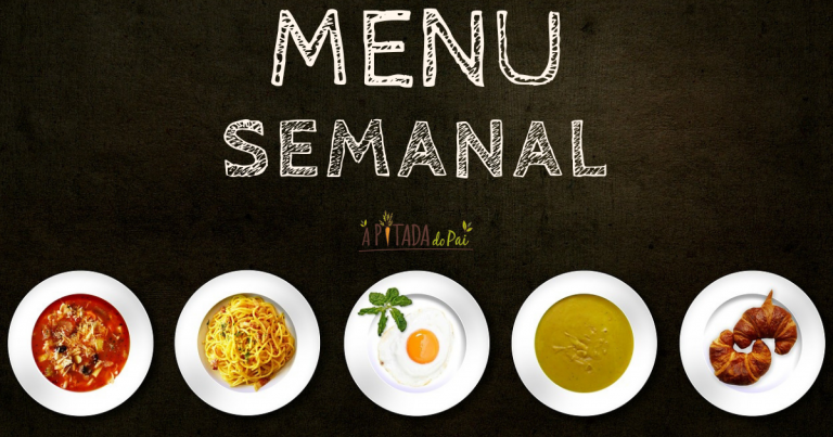 menu semanal saudável pratos refeições