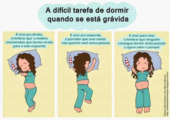 dormir gravidez barriga