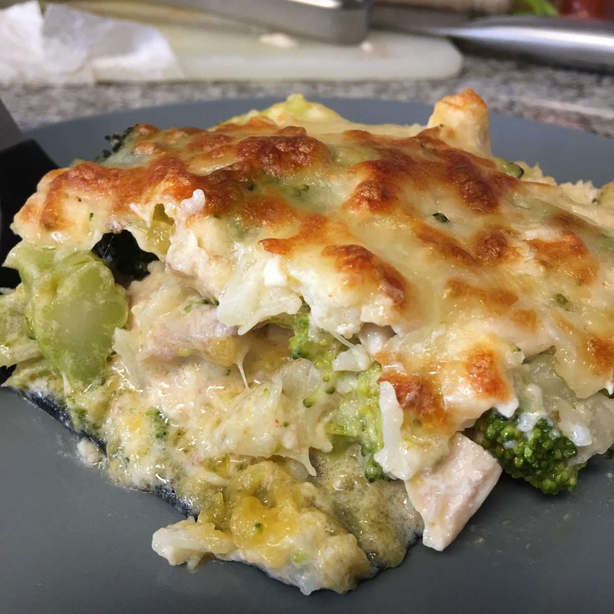 gratinado, lasanha, frango, couve flor, brocolos, queijo, natas, bechamel, pasta