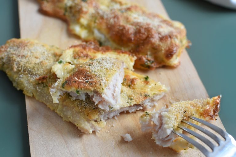 filetes de pescada no forno