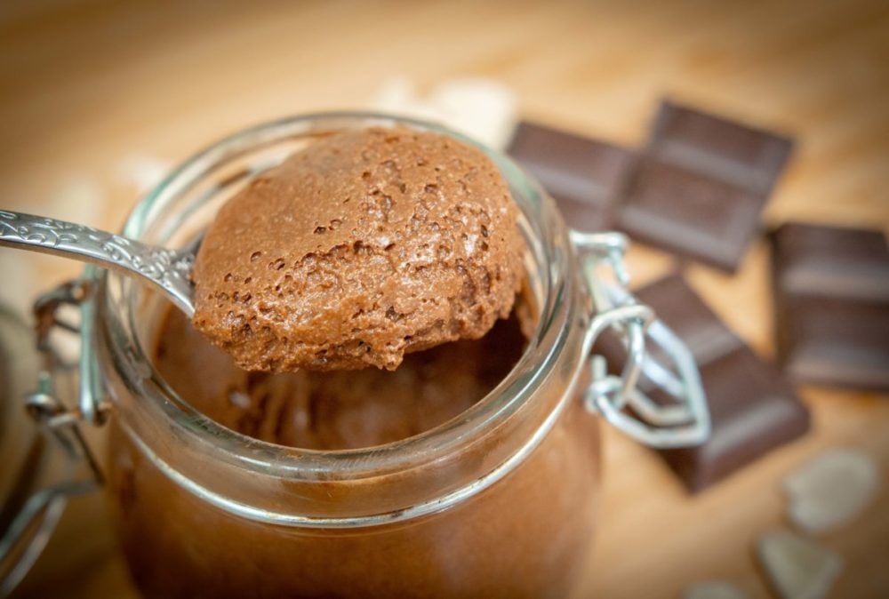 mousse de chocolate fit