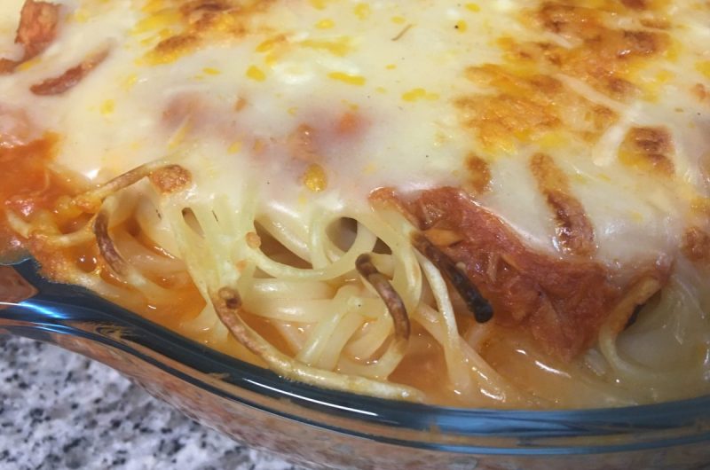 Esparguete com atum e bechamel saudável