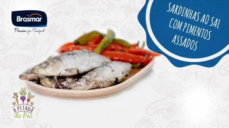 sardinhas ao sal com pimentos assados