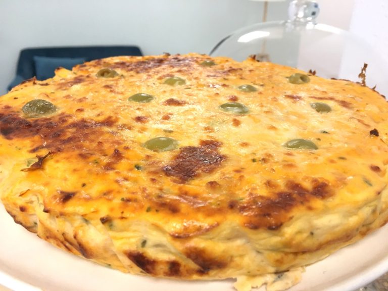 quiche de frango sem base