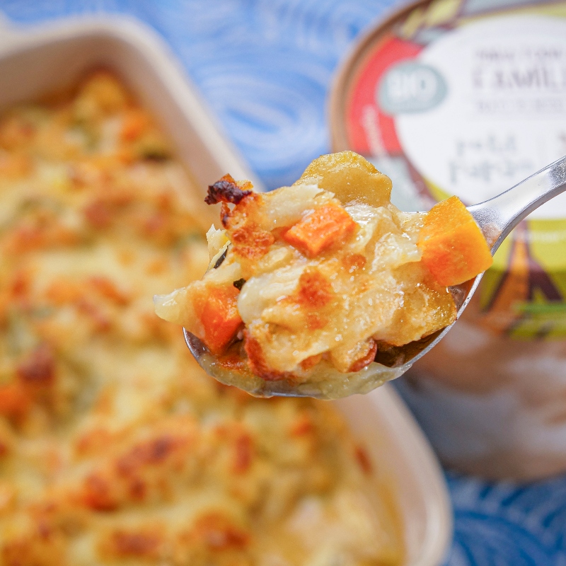 gratinado de peixe e legumes