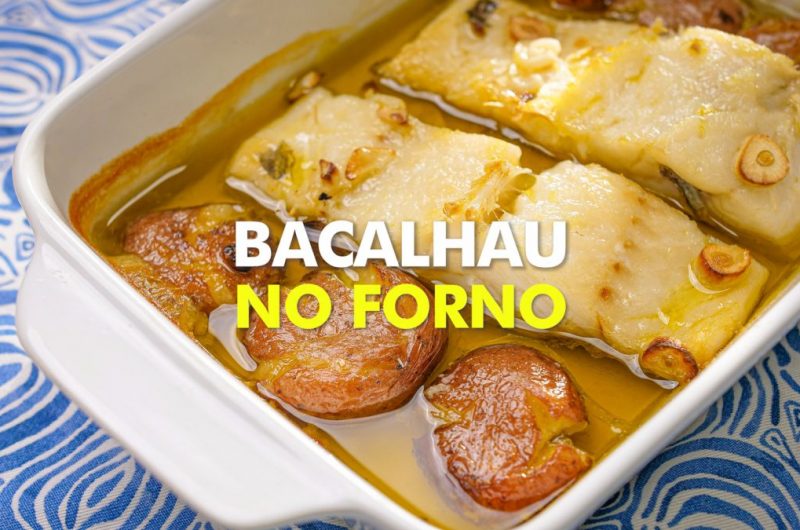 Bacalhau assado com batata a murro