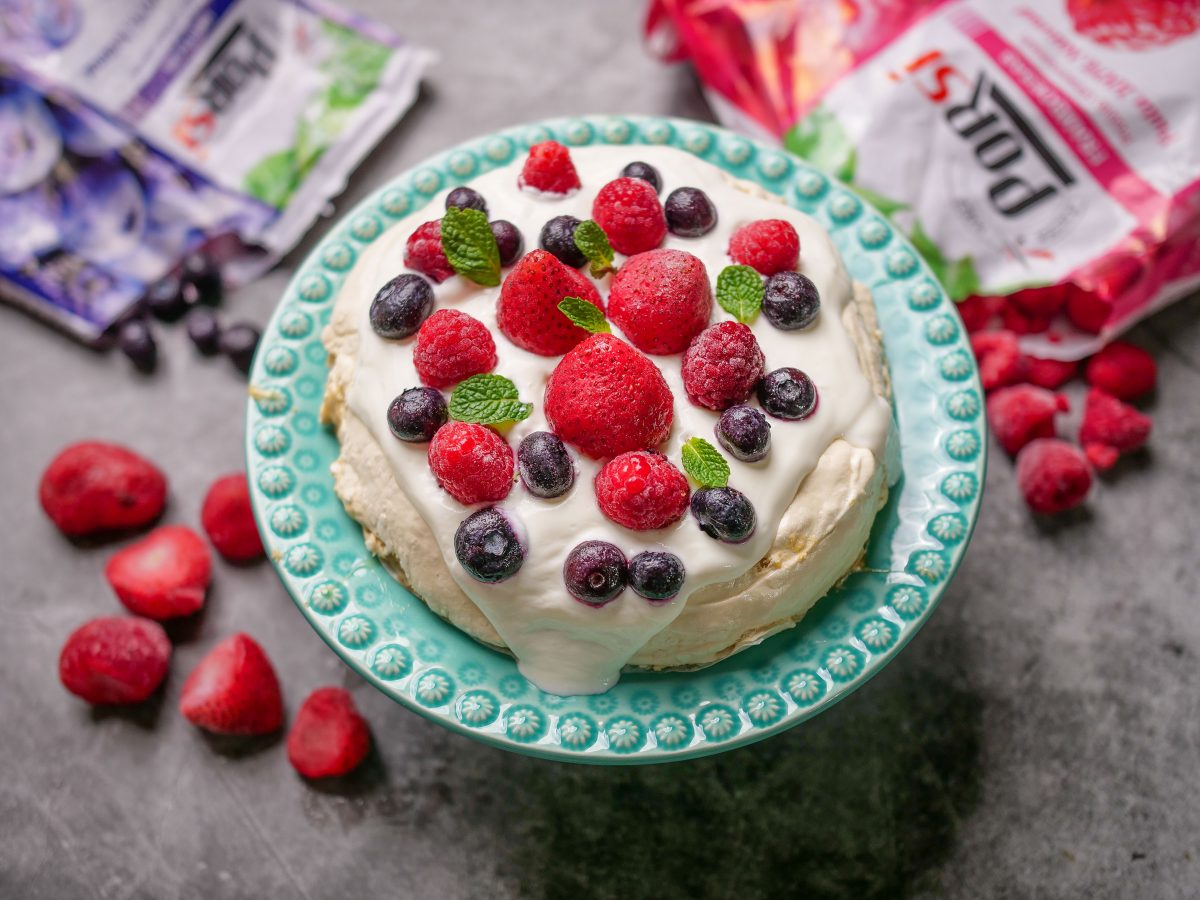 pavlova de frutos vermelhos
