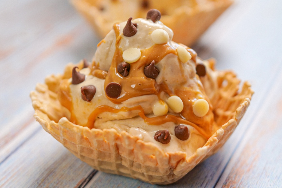 gelado manteiga de amendoim