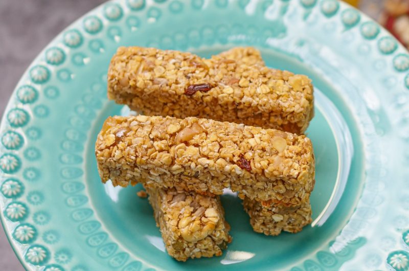 Barritas de cereais caseiras