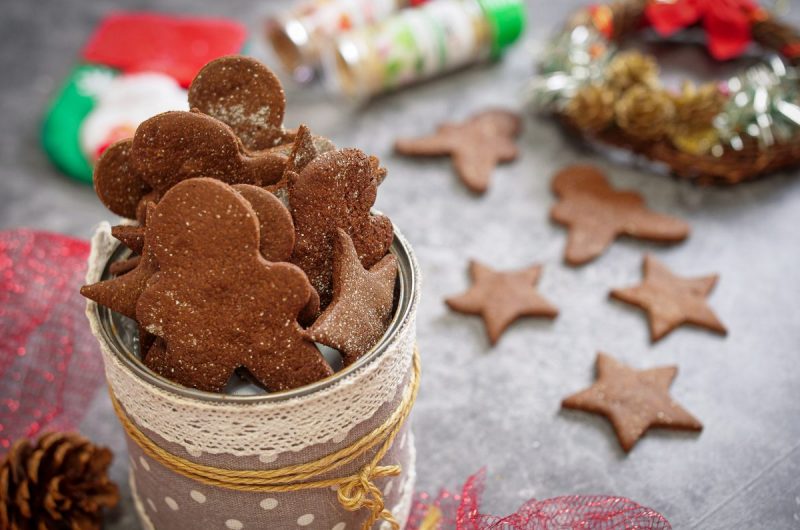 Bolachas de Natal saudáveis