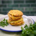 pasteis de curgete e milho