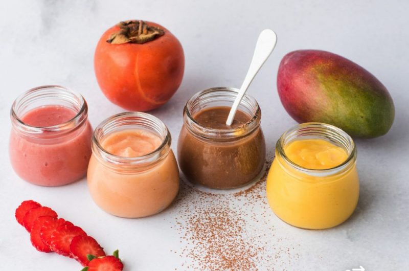 Mousse de fruta para bebés