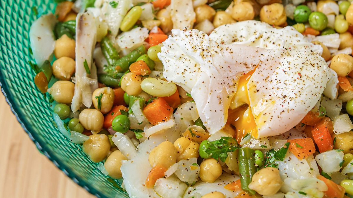 Receitas económicas: meia desfeita de bacalhau
