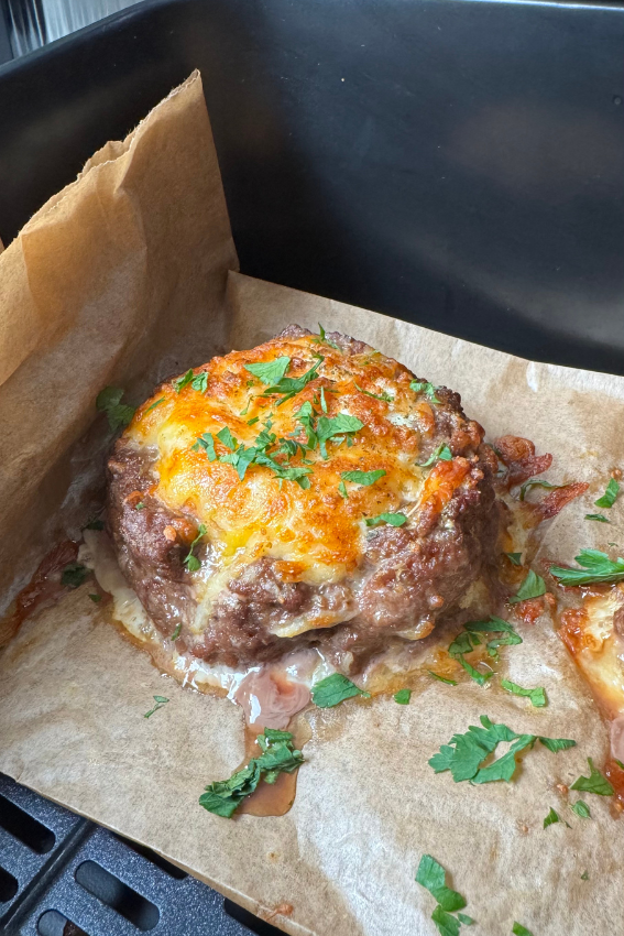 smash burguer na air fryer