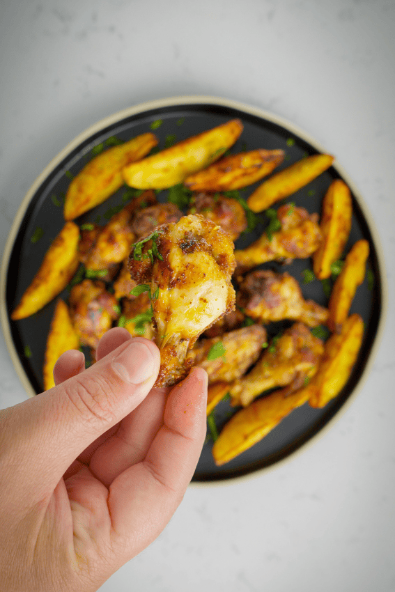 asas de frango na air fryer