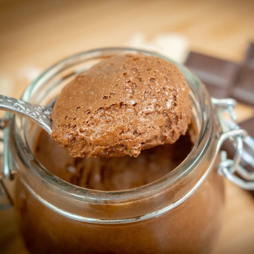 mousse de chocolate fit