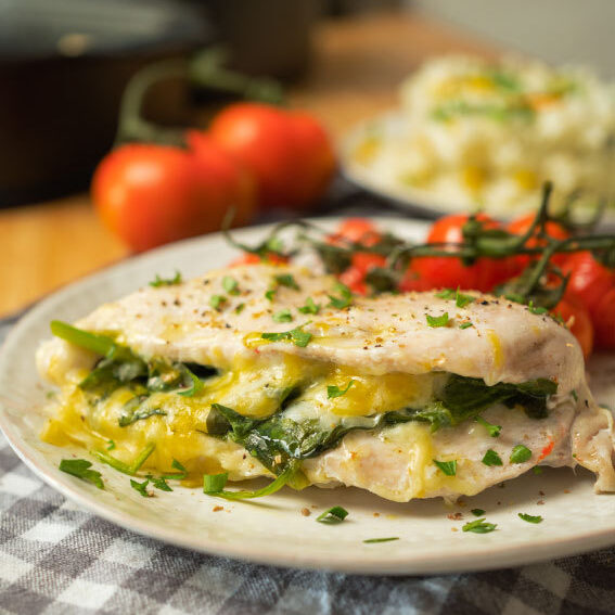 peitos de frango recheados