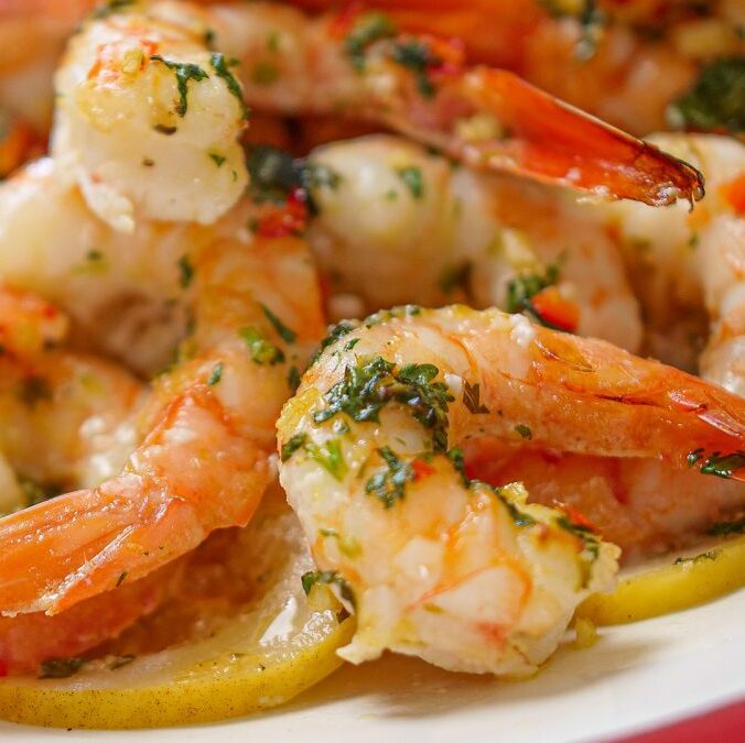 Gambas no forno