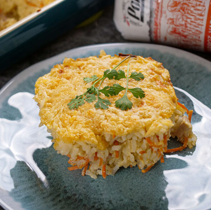 Arroz de frango e queijo