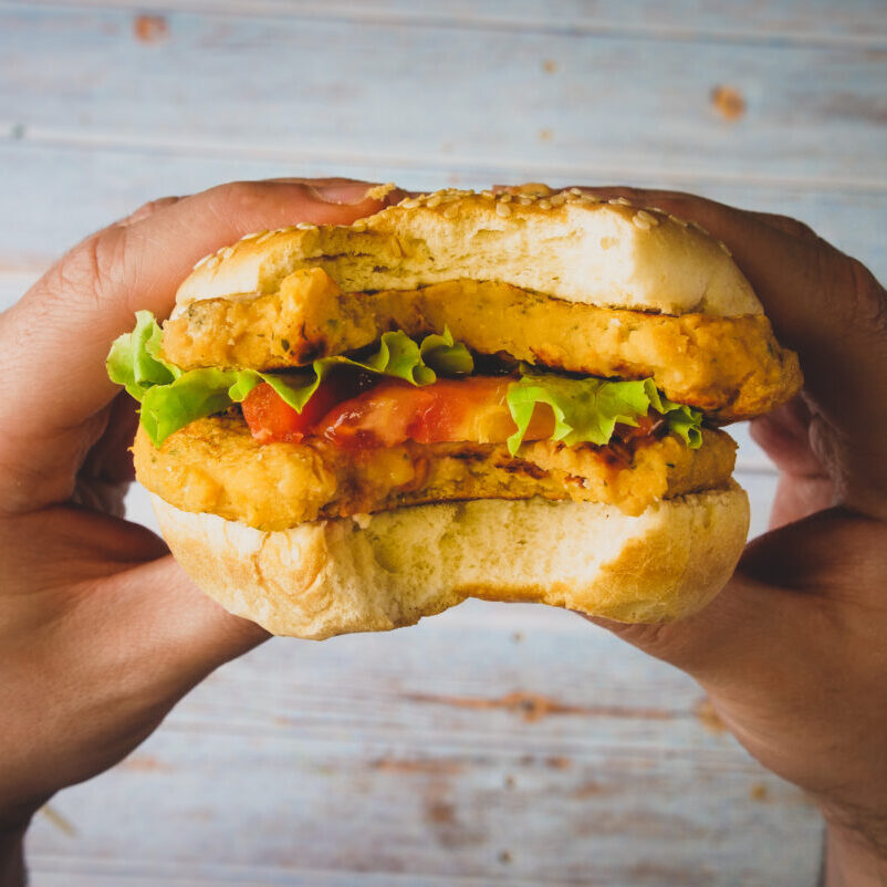 hamburguer de feijao branco