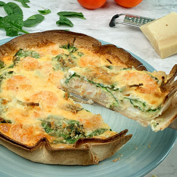 quiche de camarão