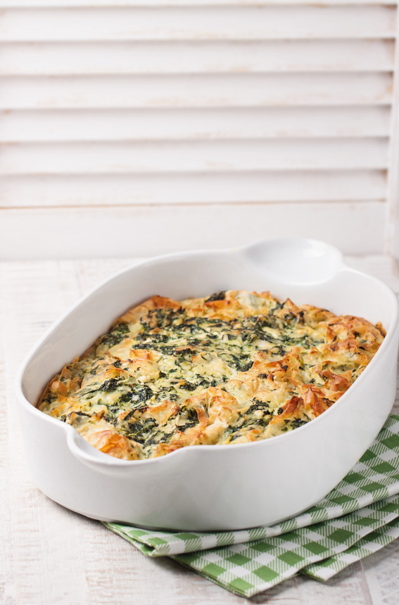 gratinado de alho francês com curgete e brócolos