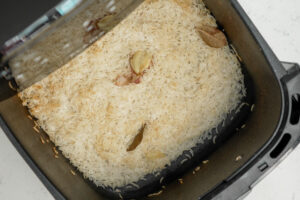 arroz branco na air fryer