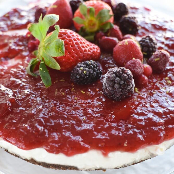 Cheesecake de frutos vermelhos