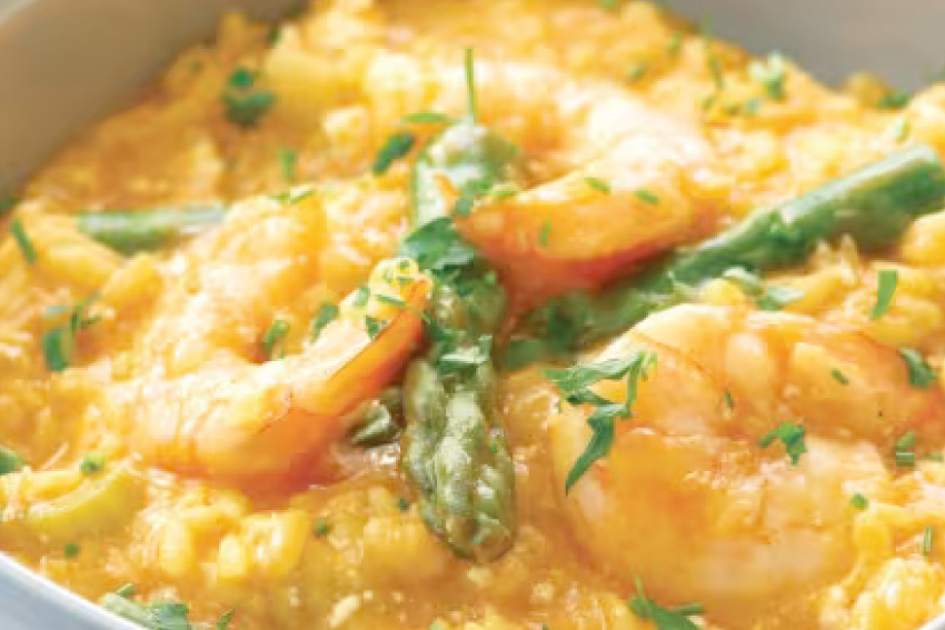 risoto de camarão

