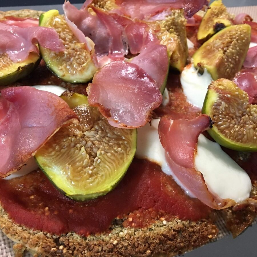 piza de figos e presunto