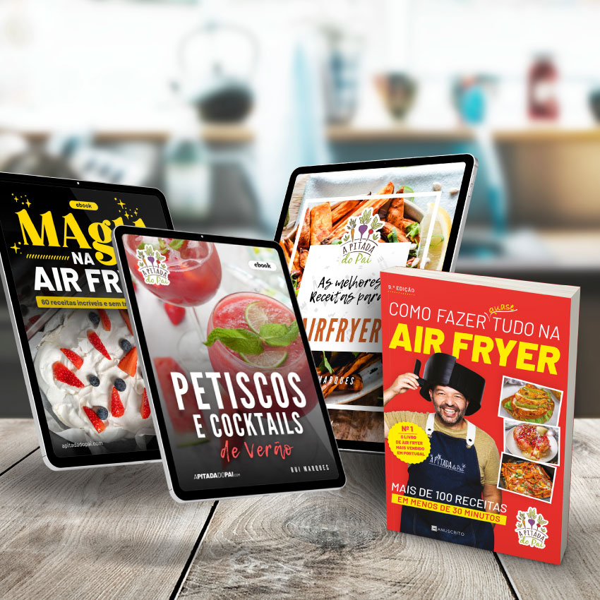 Pack Ebooks Best Sellers Air Fryer + Petiscos + Livro Air Fryer