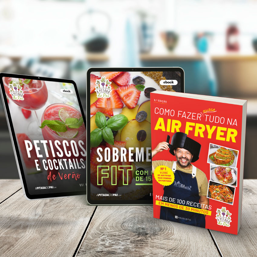 Pack Ebook Sobremesas Fit + Petiscos + Livro Air Fryer