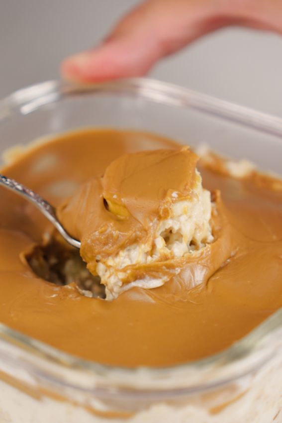 papas de aveia com creme biscoff