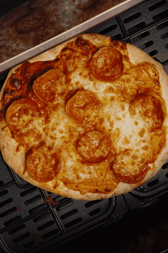 pizza na air fryer em 5 minutos