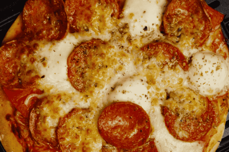pizza na air fryer em 5 minutos