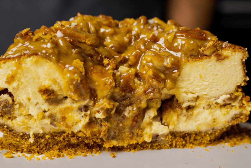 cheesecake de caramelo salgado