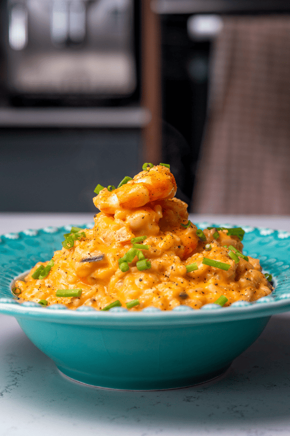 risoto de tomate e marisco