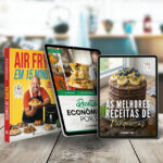Livro Air Fryer em 15min + eBook As Melhores Receitas Económicas + eBook Receitas de Panquecas