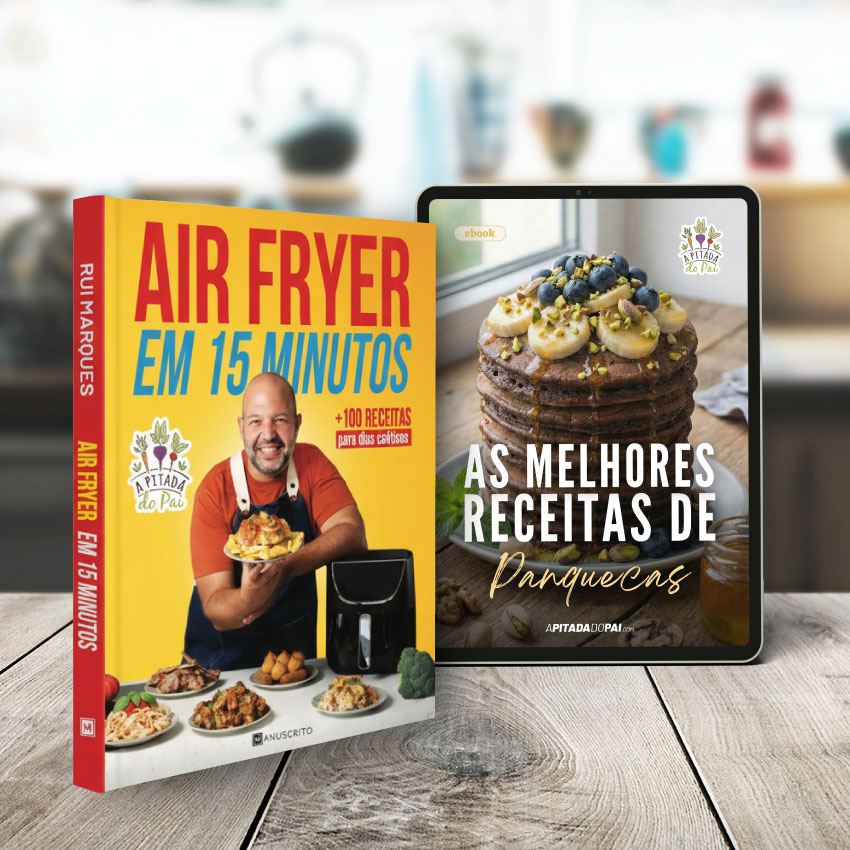 Livro Air Fryer em 15mi + eBook Receitas de Panquecas