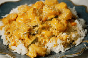 camarão tikka masala