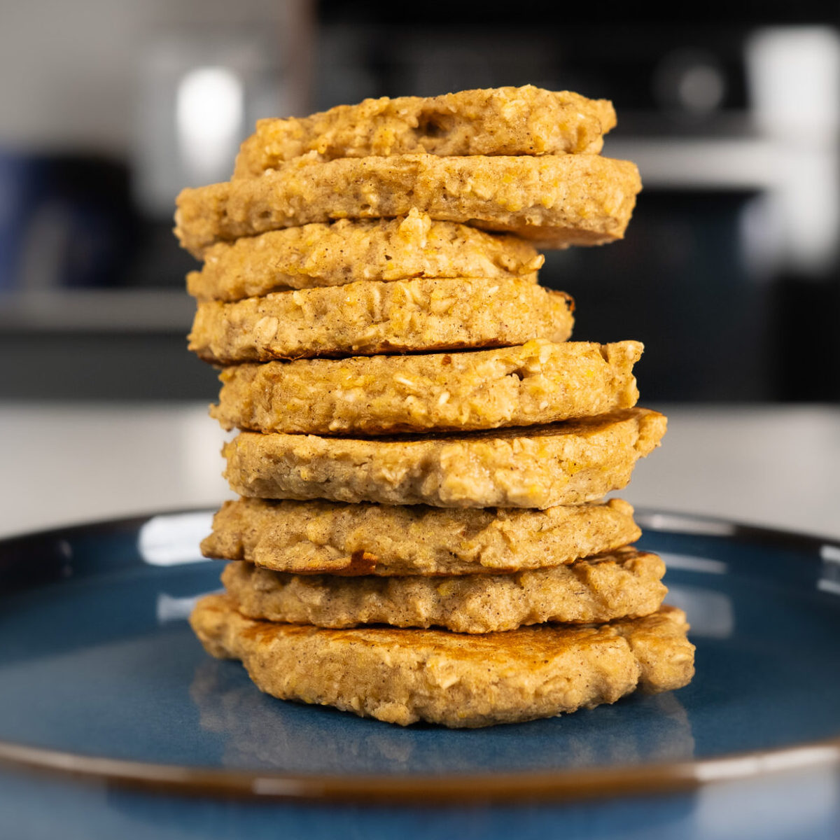 panquecas de aveia, maçã e canela