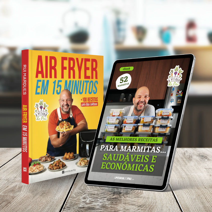 Pack Livro Air Fryer 15 min + Ebook Marmitas