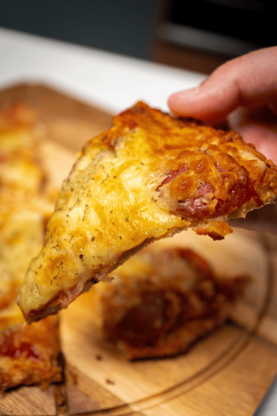 pizza com base de frango