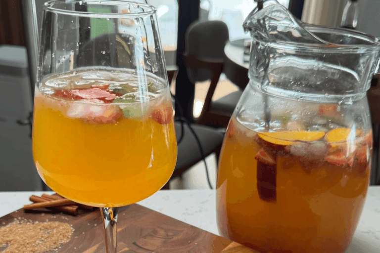 sangria com vinho branco